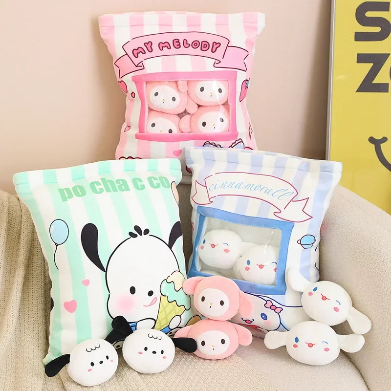 

Japan Animation Sanrio Cinnamoroll Kuromi My Melody Character Girl Toy 6 Pieces Set Creative Toys Home Decoration