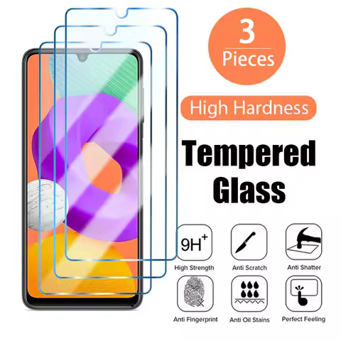 3PCS Tempered Glass for Samsung Galaxy S21 S20 FE 5G A51 A71 A72 A73 A52S Screen Protector for Samsung A03 A13 A03S A12 A22 A23