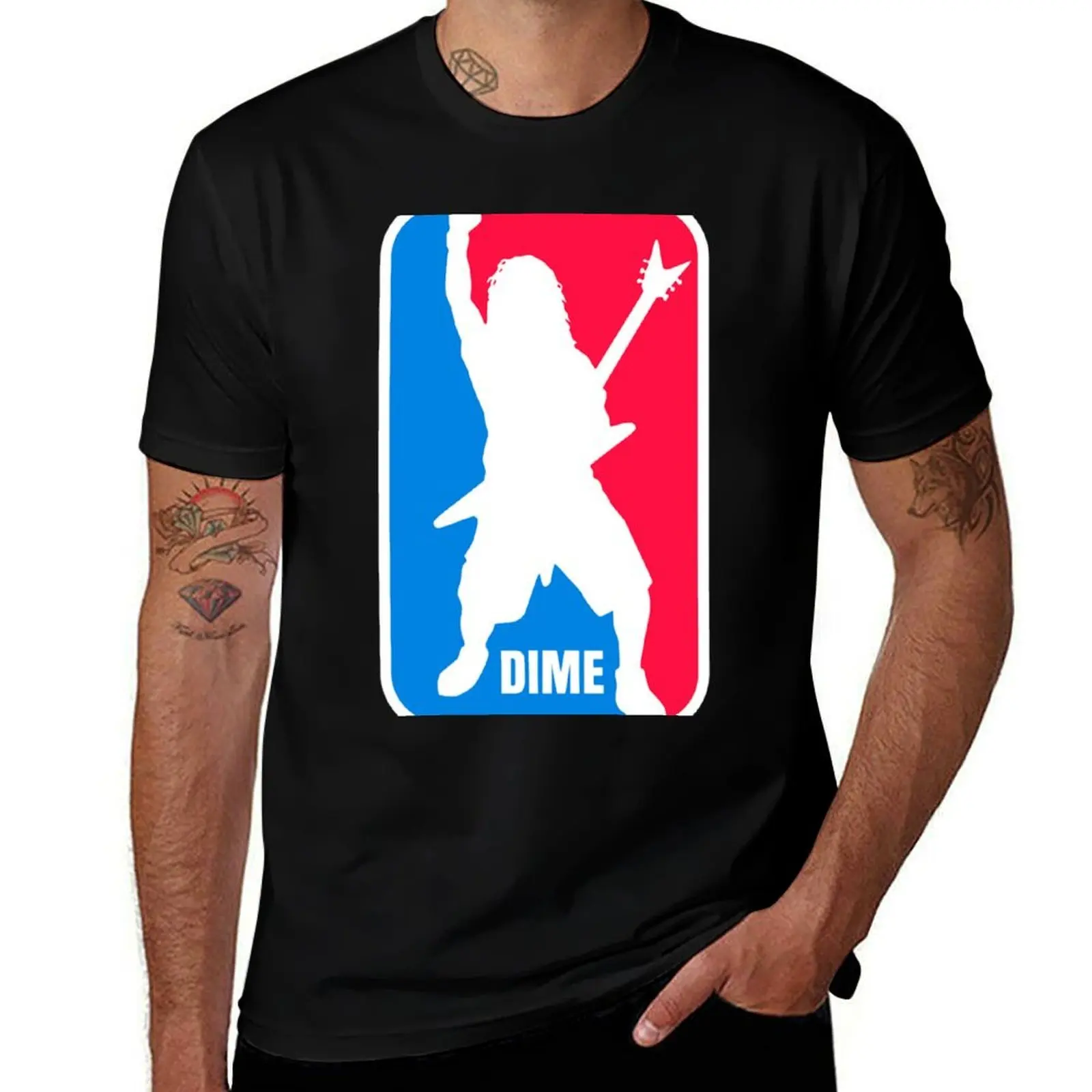 

Dime Dimebag Darrell Sport Logo T-Shirt Daily Wear Print T-Shirt