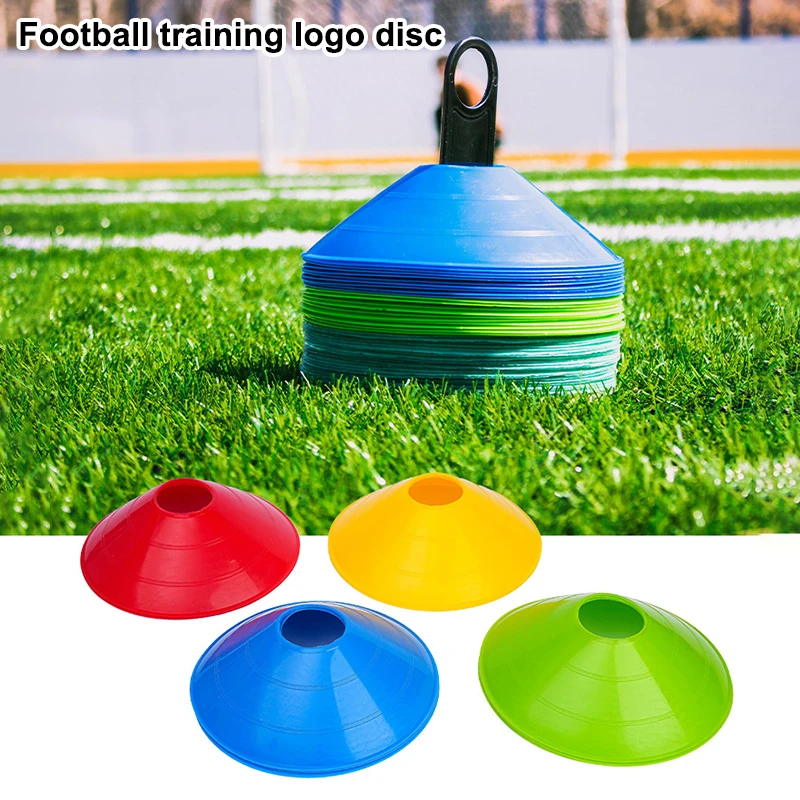 Staffa di archiviazione per supporto per disco Mark portatile 5 pezzi Supporto per allenamento per calcio Supporto per cono da calcio Attrezzatura sportiva leggera per squadre