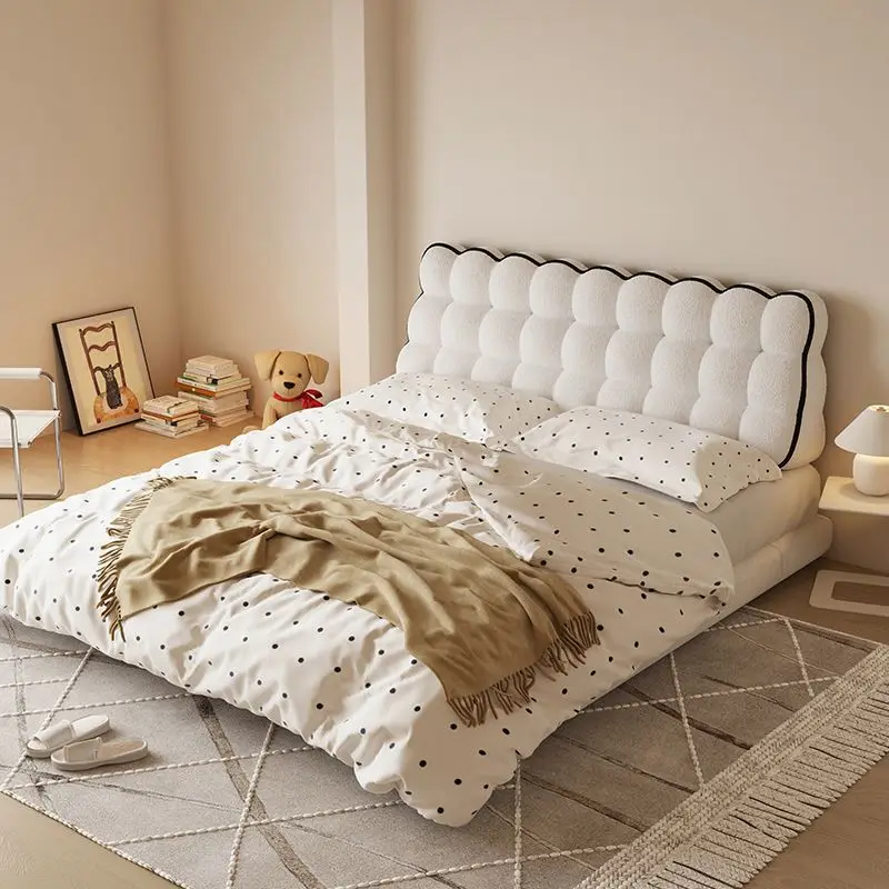 Little Snowball Soft Package Cream Color Headboard Pillow Cute Pillow Cojines Decorativos Floor Cushion Headrest Cushion