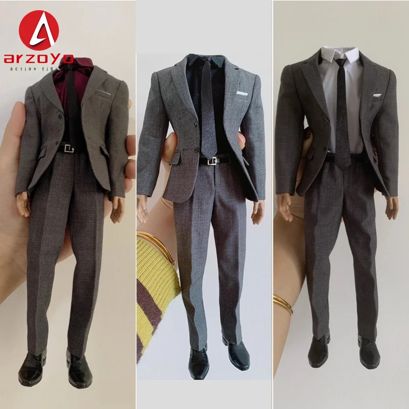 

Toy center 1/6 Scale Male Business Suit Westen-style Clothes Model Fit 12'' Soldier Normal Strong Action Figure Body Dolls