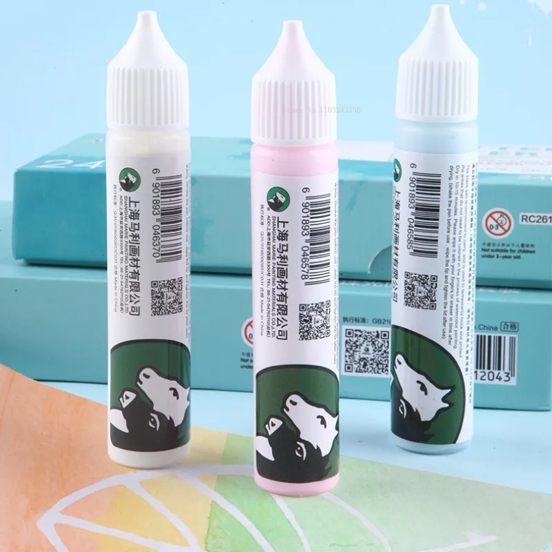 30ml Marker-type Watercolor Masking Liquid Mediator Hand-painted Watercolor Gouache Painting Cover Effect  Pen Art Supplies