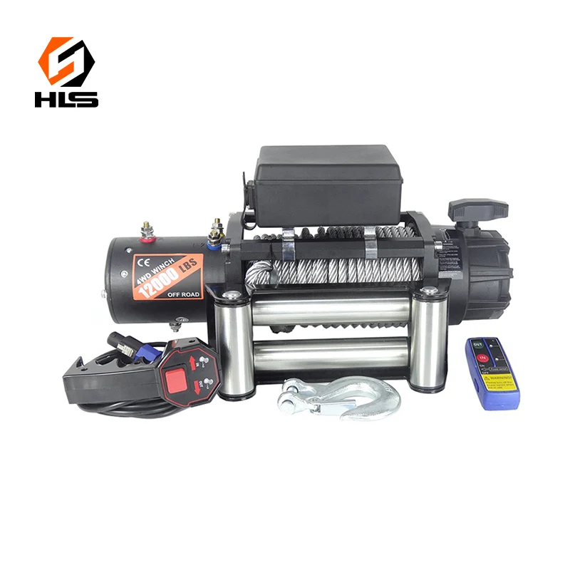 Wciągarka terenowa do ciężkich pojazdów SUV, samochodów ciężarowych, ręczna, 12000 lbs, wciągarka hydrauliczna z tłokiem, wciągarka hydrauliczna z przekładnią.