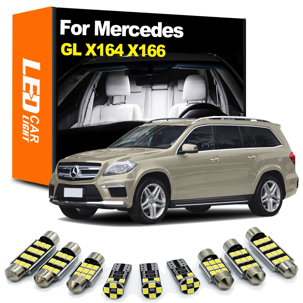 

Zoomsee интерьерная фонарь для Mercedes Benz MB GL Class X164 X166 GL450 GL500 GL550 GL63 2006-2015 Canbus Автомобильная внутренняя лампа