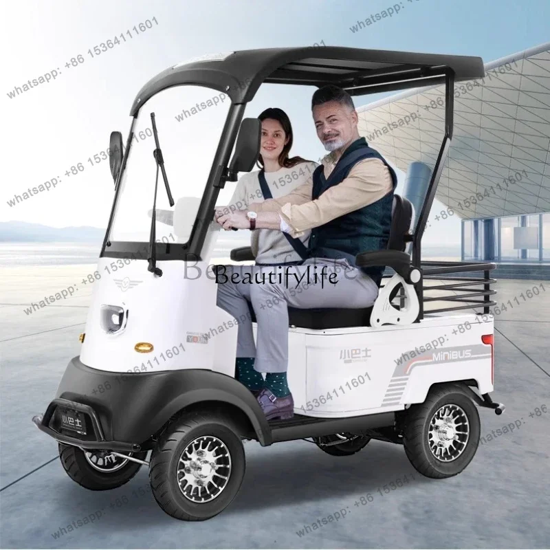 45Electric four-wheeler, elderly transportation, disabled person with shed battery car