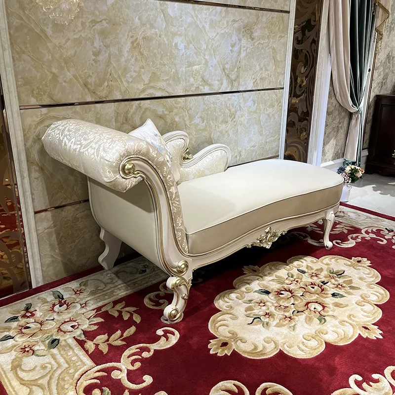X-S chaise longue,  bedroom solid wood beauty couch living room recliner HG
