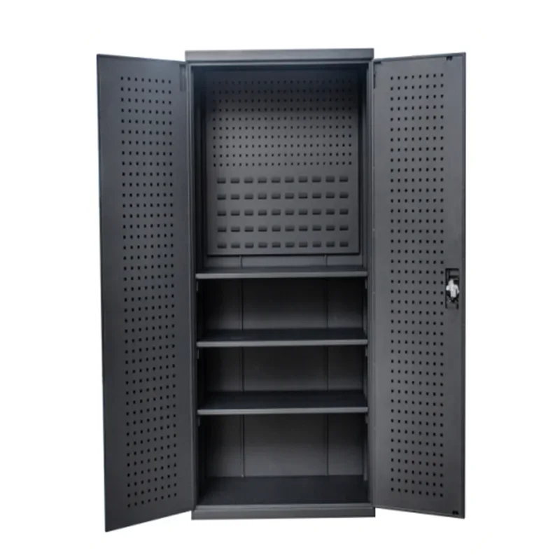 Heavy duty  tool cabinet with double door Metal Tool Storage garage cabinets with hanger  for workshop