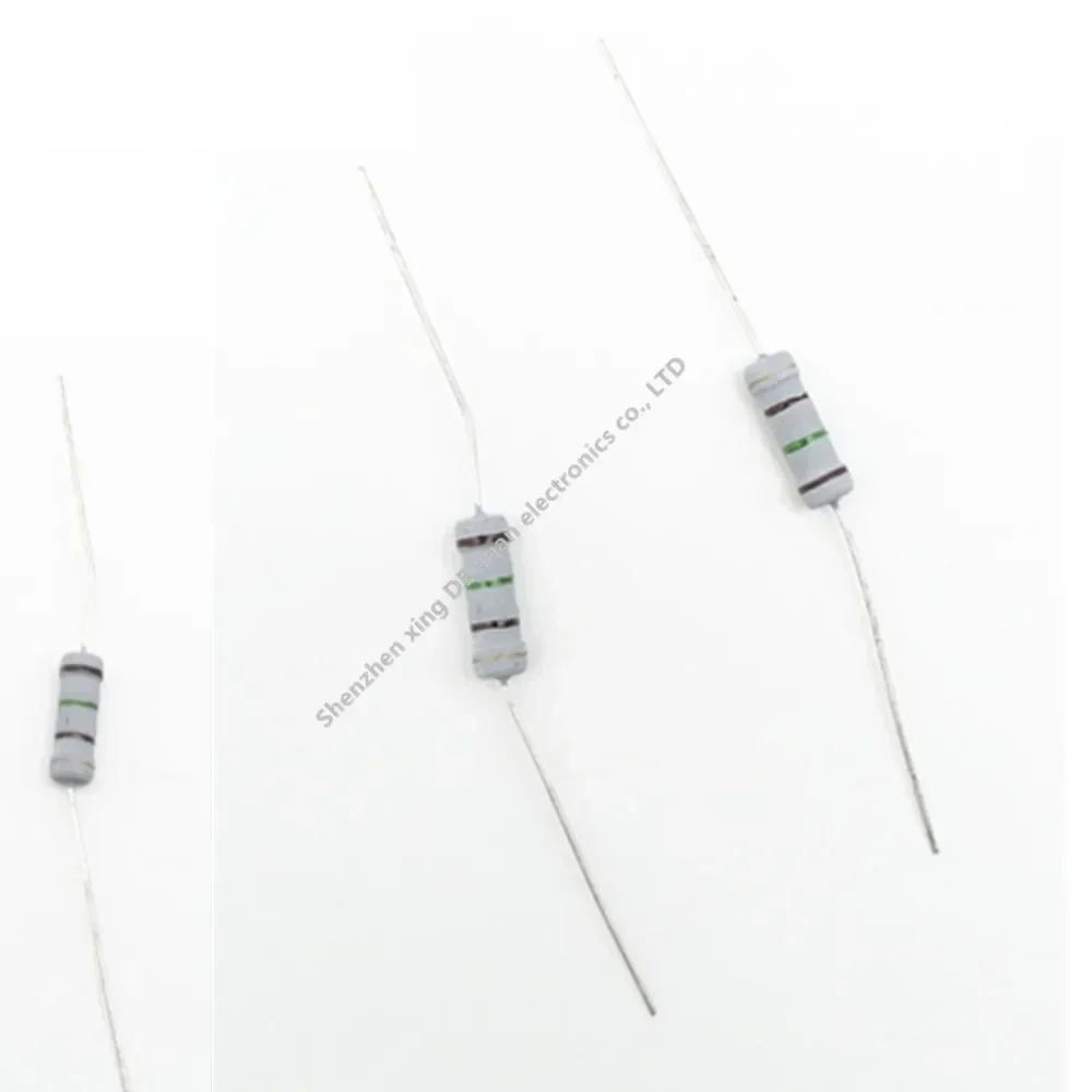 500 قطعة 1 واط 5% معدن أكسيد مقاوم من غشاء 10 12 15 18 20 22 24 27 30 33 36 39 43 47 51 56 62 68 75 82 91 R K أوم