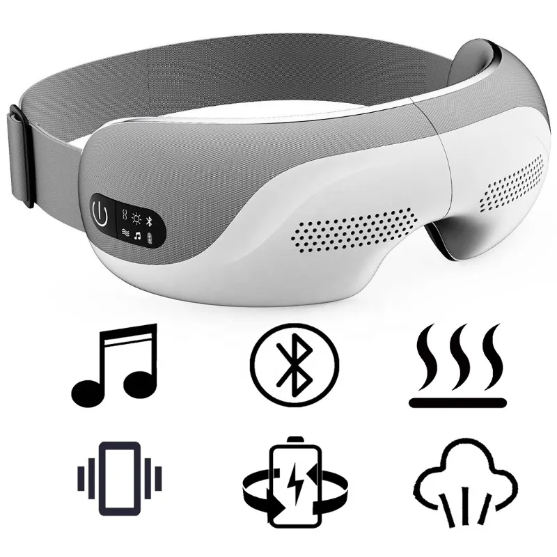 Eye Massager with Heat, Visible Heated  Mask with Blue-tooth Music for Migraine, Foldable  Warmer  Care Machine