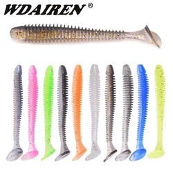WDAIREN หนอน Fishing Lures 5ซม.7ซม.9ซม.สีซิลิโคน T Tail เหยื่ออ่อนเหยื่อตกปลาปลอม Bass Jig wobblers Swimbait Tackle