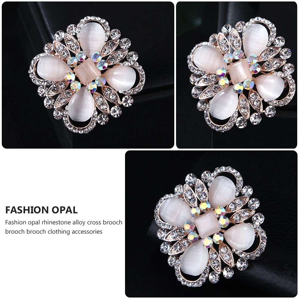 Spilla occhio di gatto Maglione Spille con strass per donna Spilla Costume da donna Gioielli Elegante bouquet da sposa