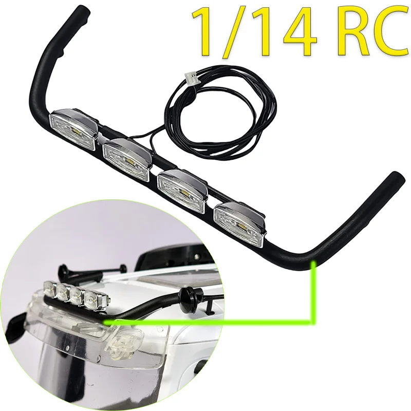 

Светодиодные имитационные прожекторы для крыши автомобиля в масштабе 1:14, аксессуары для модернизации для радиоуправляемых грузовиков Tamiya BENZ 3363 1851 ACTROS AROCS