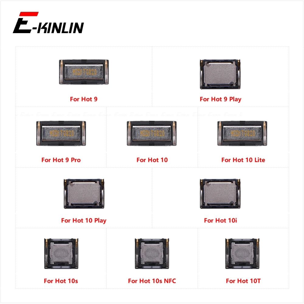 Top Ear Speaker Receiver Earpieces Flex Cable For infinix Hot 9 Play Pro 10 Lite 10i 10s NFC 10T Replacement Parts