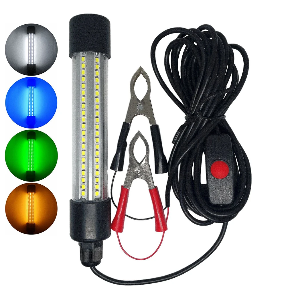 

1200LM LED Underwater Fishing Light Glowing Attract Lamp Lightweight Waterproof Outdoor Fishes Tools