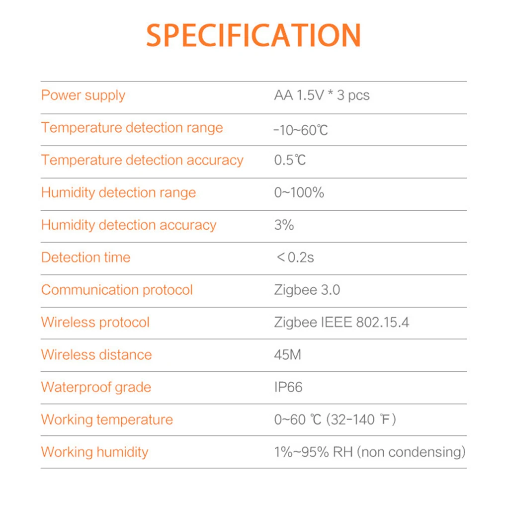 ABS Low Power Consumption Temperature And Humidity Sensor Versatile Temperature And Humidity Meter