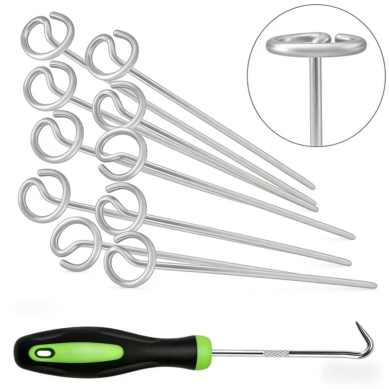 

Садовое оборудование: Колышки для газона (50-100 шт.), колья для крепления палаток, фиксаторы для газона, барьеры от сорняков, садовые принадлежности