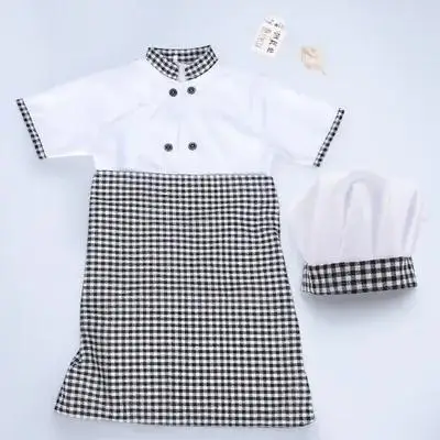 

Kids Chef Costume Breathable Cotton Material Toddler Dress Up Coat Outfits Career Day Halloween Christmas Gifts