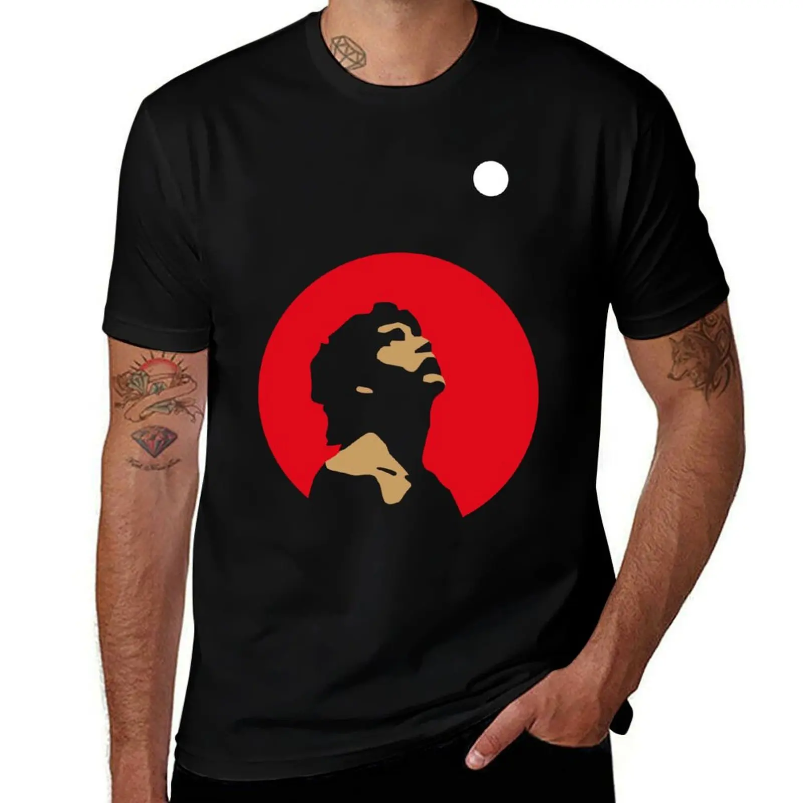 

man looking at the moon T-Shirt man t shirt designer man graphic t shirt t shirt graphic T-Shirt