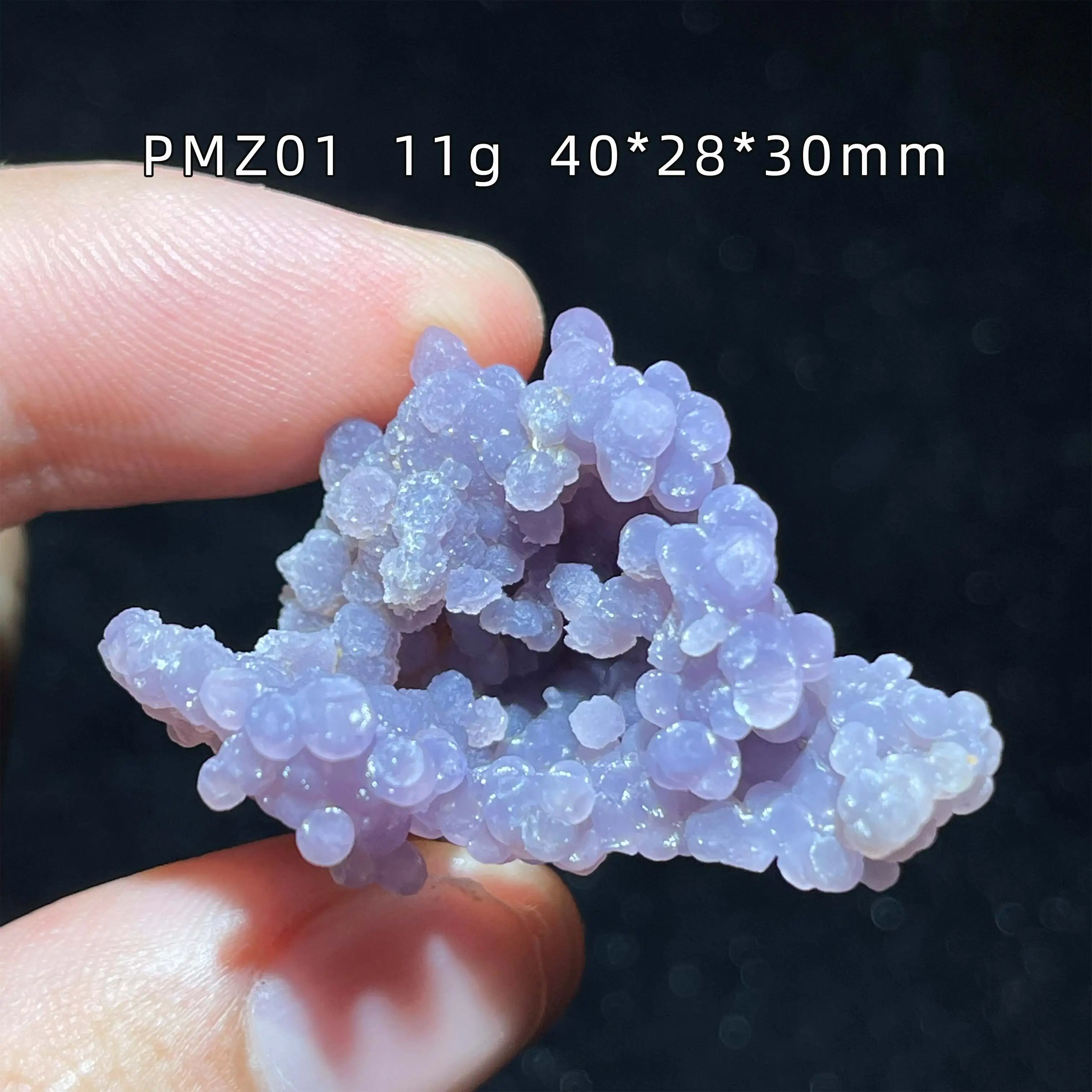 Natural Shiny Purple Grape Agate Granule Mineral Specimen Energy Crystal Reiki Healing Stone Home Decor