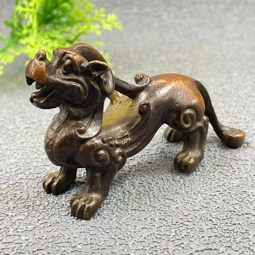 Retro Standing pixiu mythical beast Ornament Decoration Tea Pet Figurines Desk Decor Accessories