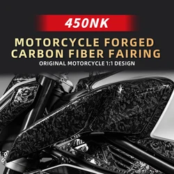 Used For CFMOTO 450NK Forged Carbon Fiber Decoration Protection Stickers Kits Of Bike Accessories Decals
