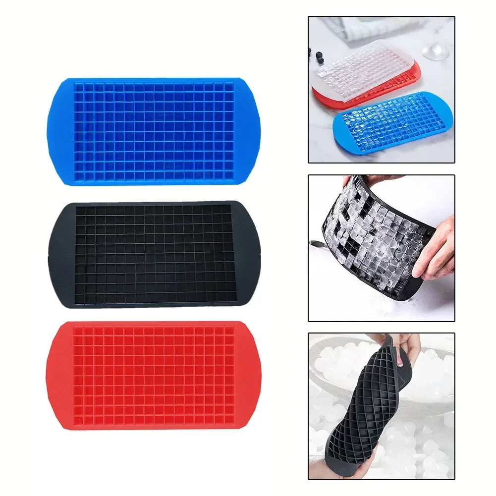 

Silicone Ice Cube Trays 160 Crushed 1cm Ice Cube Molds Household Tools Gadgets Small Ice Cube Bar Home Kitchen Acccessories