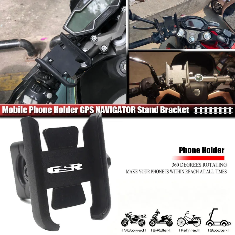 Fit For GSR 750 600 400 GSR750 GSR600 GSR400 All Year Motorcycle Handlebar Mobile Phone Holder GPS Stand Bracket