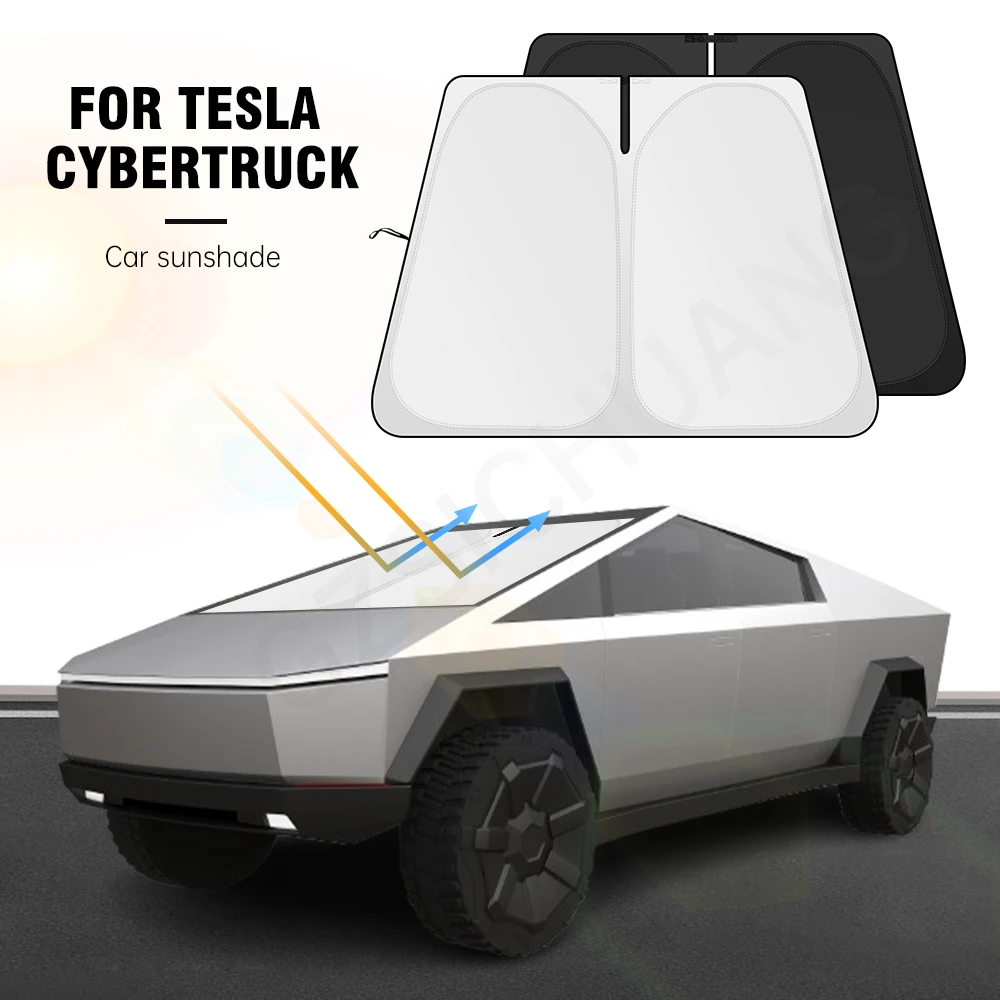 

Car Windshield Sunshade Foldable Sunshade UV Resistant And Heat-Insulating Sunshade Shield For Tesla Cybertruck 2024Pickup Truck