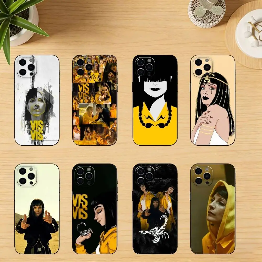 

Vis a Vis Zulema Phone Case Silicone black Soft For IPhone 17,16,15,14,13,12,11,XS,Plus Pro Max