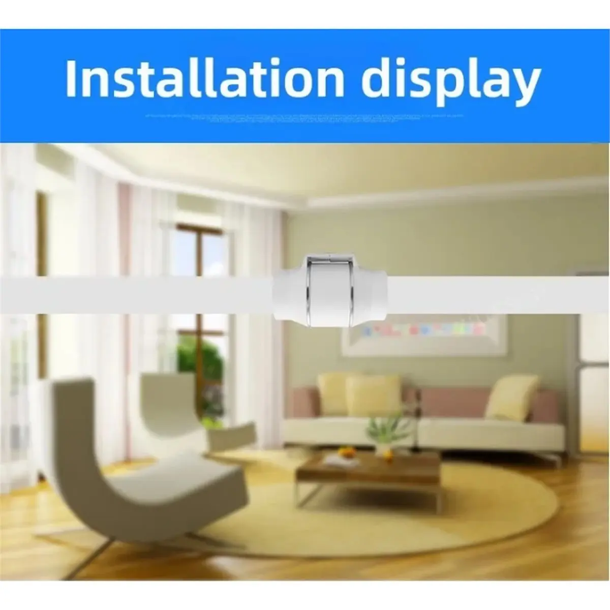 《TOP RATED》Exhaust Pipe Fan Ventilation Fan Pipe Fan Inline Duct Fan Ventilation Exhaust Blower Fans Quiet for Ducting 4 Inch