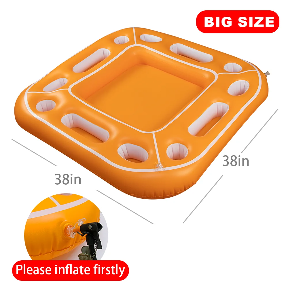 Summer Party Bucket Cup Holder Inflatable Pool Float Beer Drinking Cooler Table Bar Tray Beach Swimming Ring Accessories