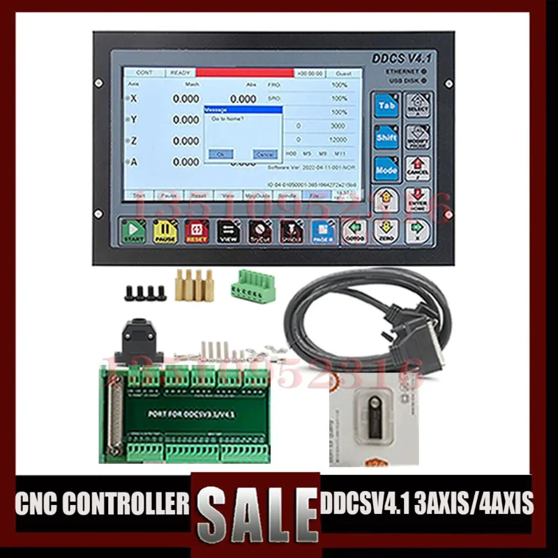 Ddcsv4.1Cnc 3- /4-Axis G-Code Off-Line Usb Independent Controller Is Used For Engraving Milling Machine To Replace Ddcsv3.1