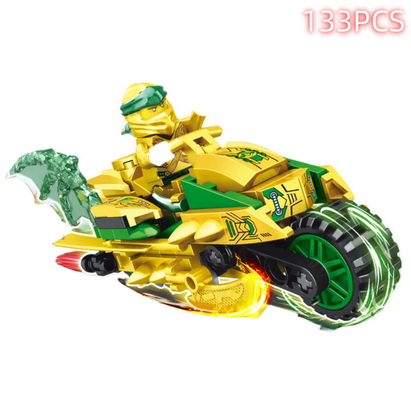 Technical Expert Famous Motorcycle Ninja Building Blocks Mini Model Action Figures Simulation Locomotive Transformation Toy Gift