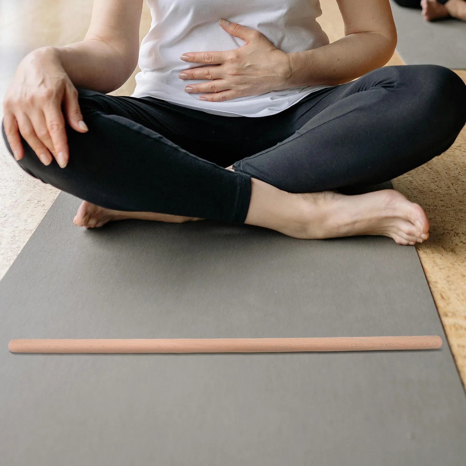 

2 шт. деревянных палок для йоги для коррекции осанки, растяжки спины, тренировки раскрытия плеч, инструмент для растяжки, оборудование для упражнений, тренировочная палка