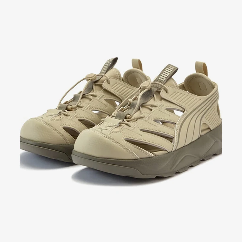 Puma Authentic Summer Style Men's Women's Retro Wear-Resistant Thick Sole Low-Top Sandals 405253-03