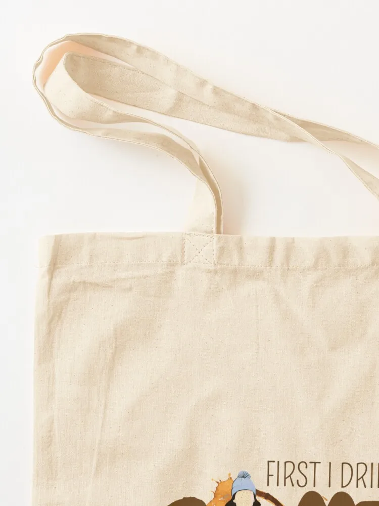 أولاً أشرب القهوة - ثم أفعل الأشياء حقيبة حمل حقيبة رائعة حمل الحقائب الرجالية حقيبة كبيرة مخصصة