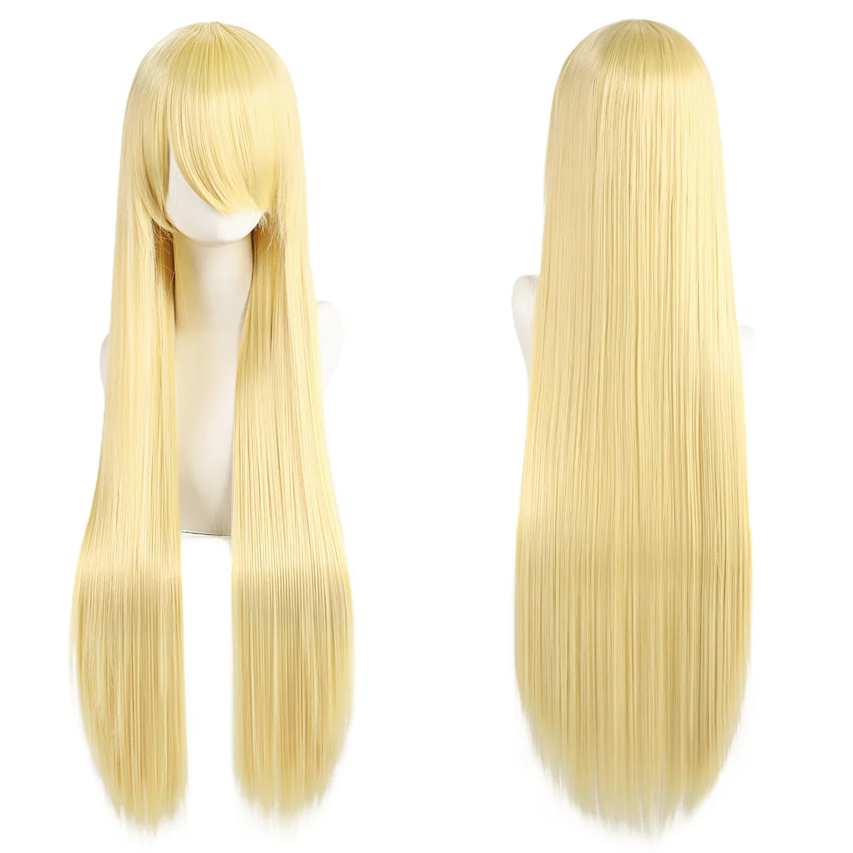 80 cm lange rechte cosplay pruik veelkleurig anime kostuum haar met styling veelzijdig voor mannen vrouwen unisex