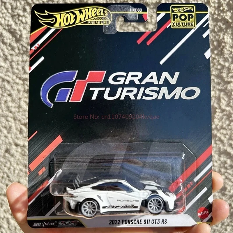 Hot Wheels Premium 2026 nouvelle Culture Pop 2022 Porsche 911 Gt3 Rs Gran Turismo 1:64 modèle de voiture moulé sous pression jouet de véhicule à collectionner