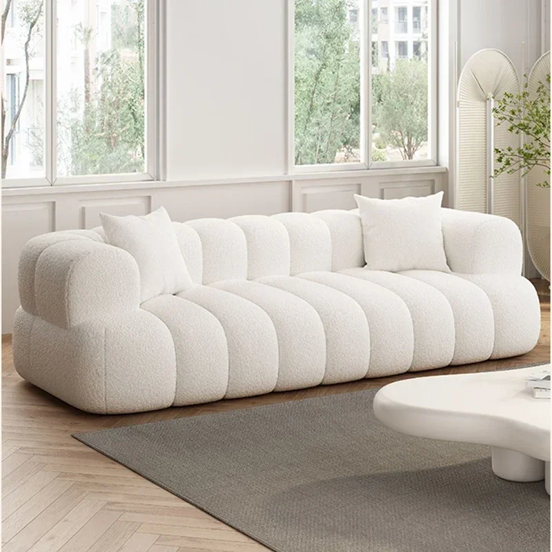 Luxury Cream Sofa Floor French Lazy Cloud Couch Living Room Nordic Loveseat Modern Mid Century Muebles Garden Furniture