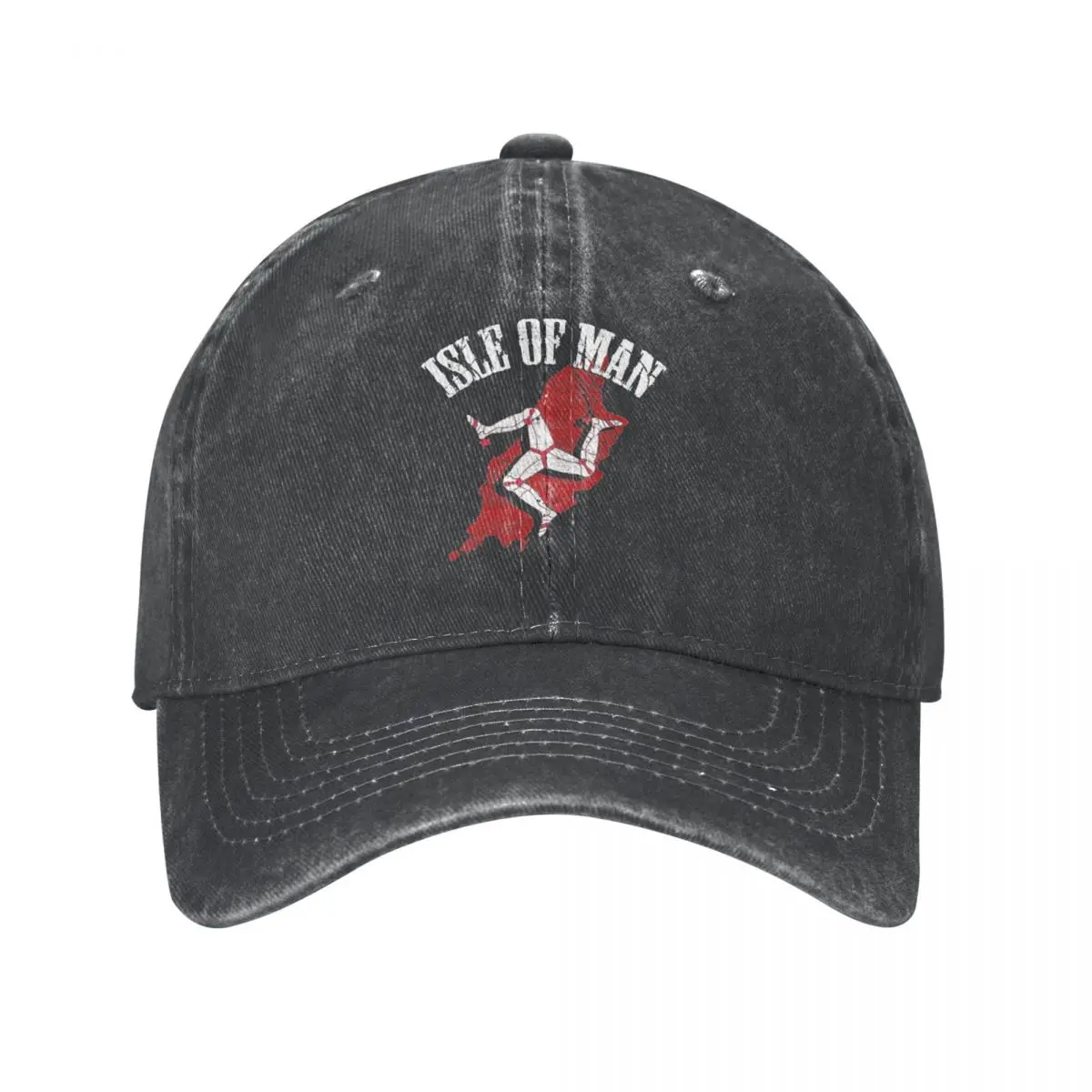 Isle Of Man-Gorra de béisbol para hombre y mujer, gorro informal desgastado para amantes de la motocicleta, para exteriores, Verano