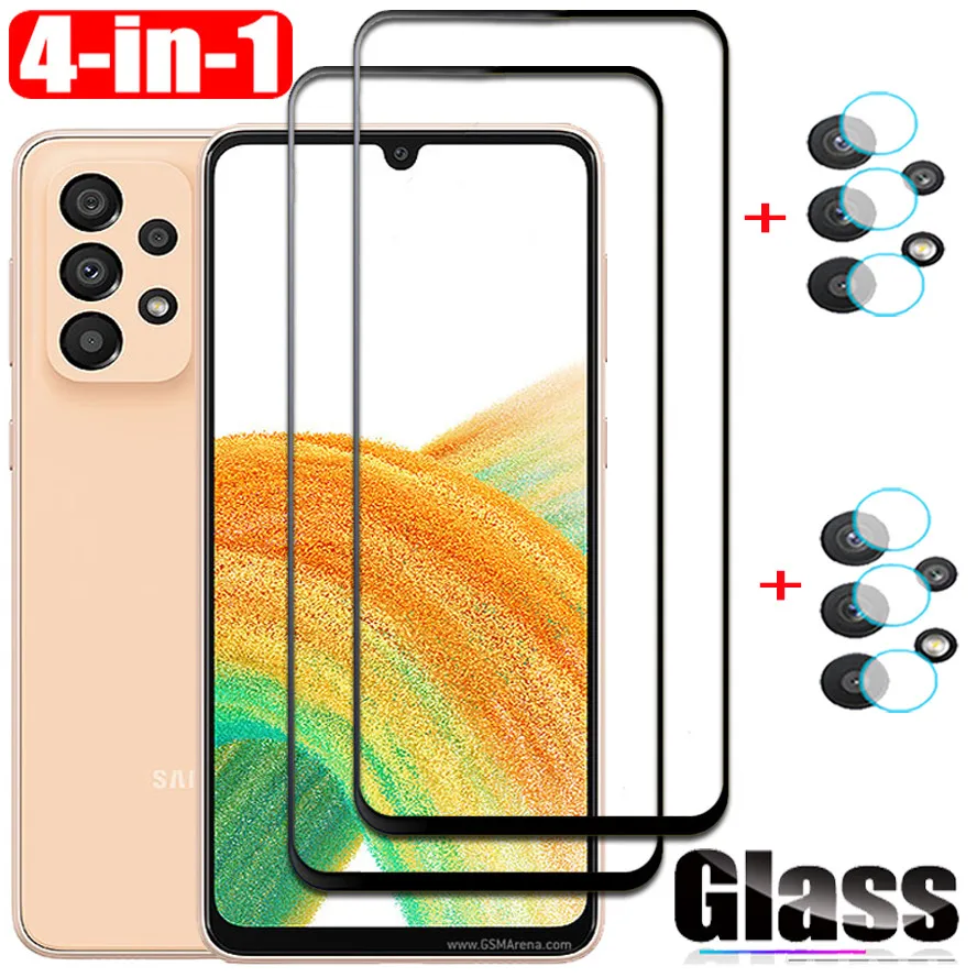 Samsung A-53 , Samsung Galaxy A53 Tempered Glass SamsungA53 Camera Lens + Back Film Sansung A53 A73 A33 Glass On Samsung A 53 Galaxy A53 A 73 A 33