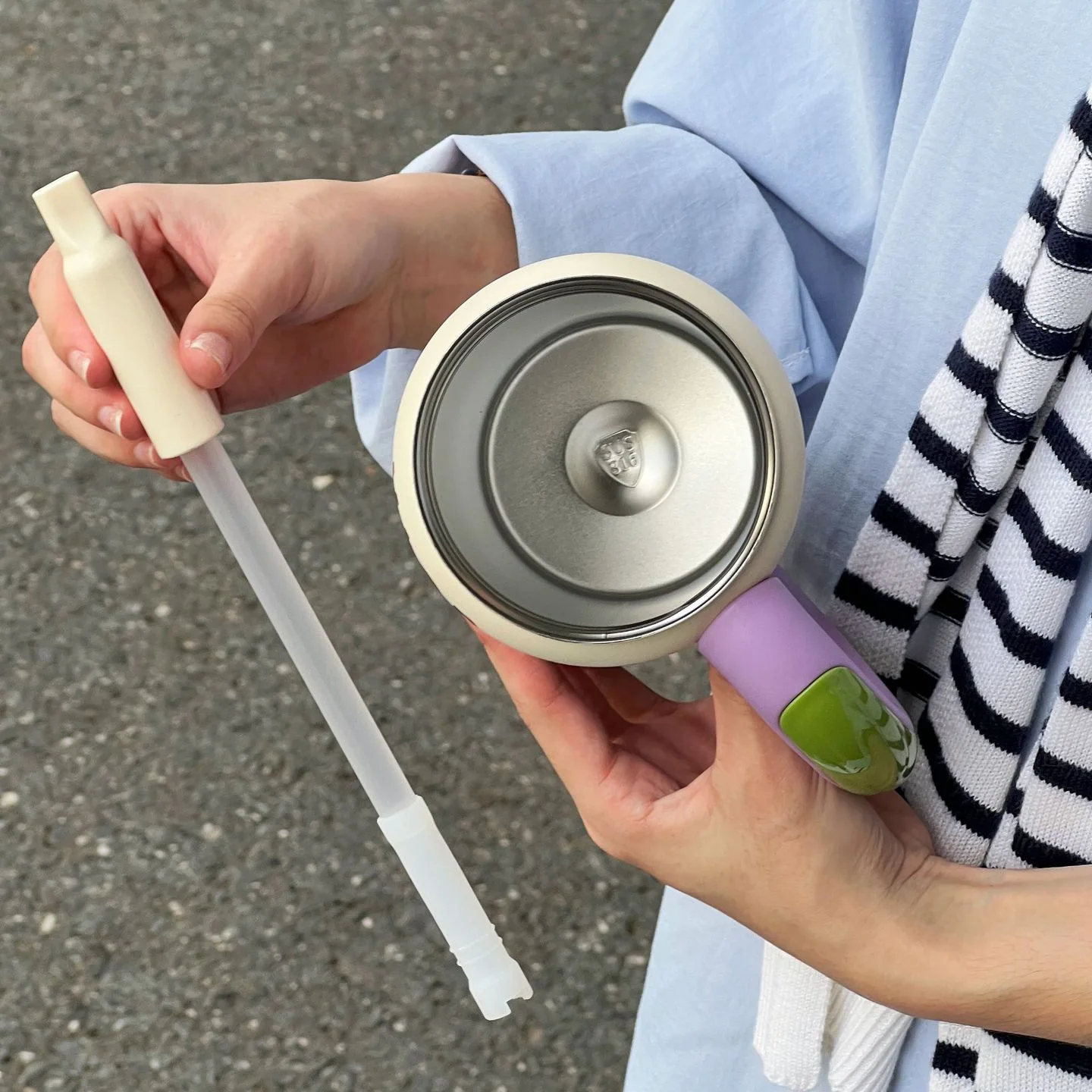 الأكثر مبيعا معكرون اللون الحفاظ على الباردة والحرارة كوب الثلج الفولاذ المقاوم للصدأ كوب معزول المحمولة سيارة المزدوج كوب ماء للشرب #3