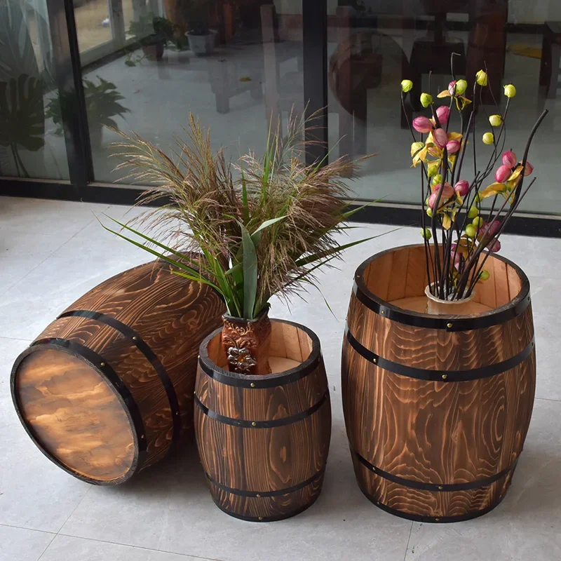 Wedding props store decoration beer solid wood oak barrel manor red wine barrel custom yard decoration bar