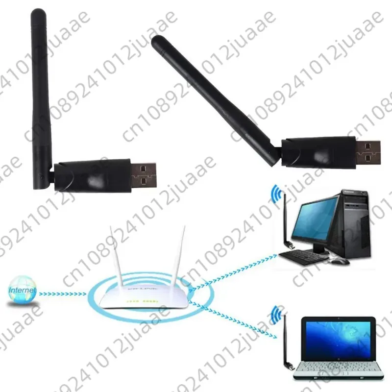 5370 WiFi with Ralink RT5370 chip polybag packing 150Mbps 2.4GHz 802.11b/g/n USB2.0 Rotatable Wireless USB WiFi Antenna