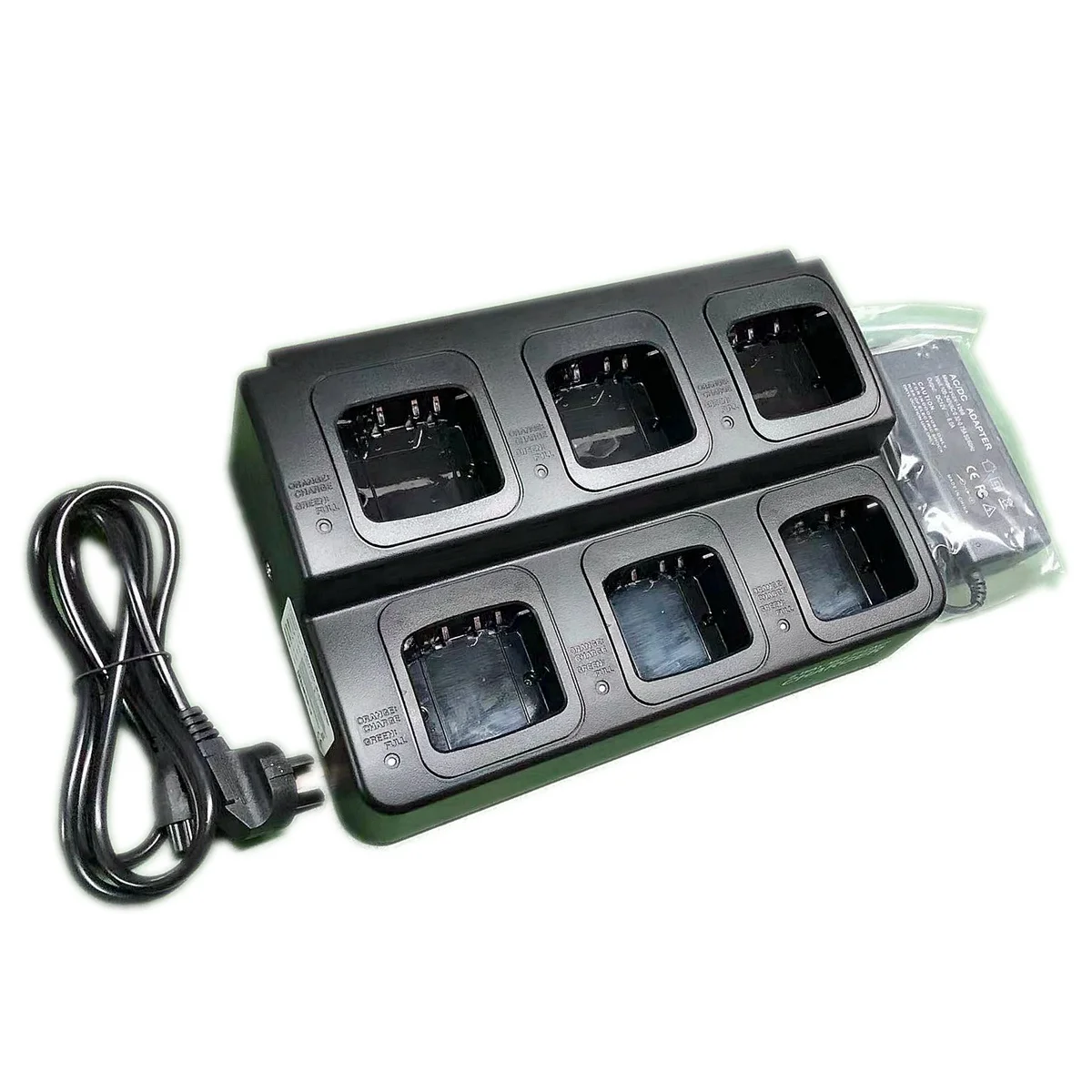 Six Way Multi-Unit Charger for Motorola DP2000 DP3400 DP3600 DP4000 Series Two  Radio Desktop Rapid Smart Replenisher