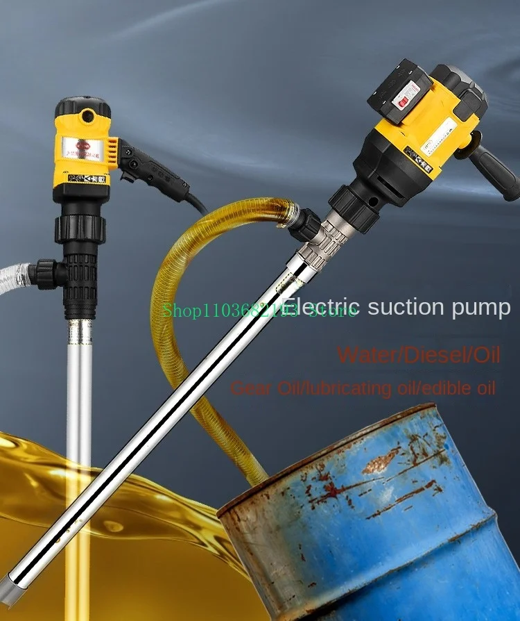 

High-Power Portable Electric Oil Drum Pumping Oil Pump Diesel 220V Oil Extractor Anti-Corrosion Pump