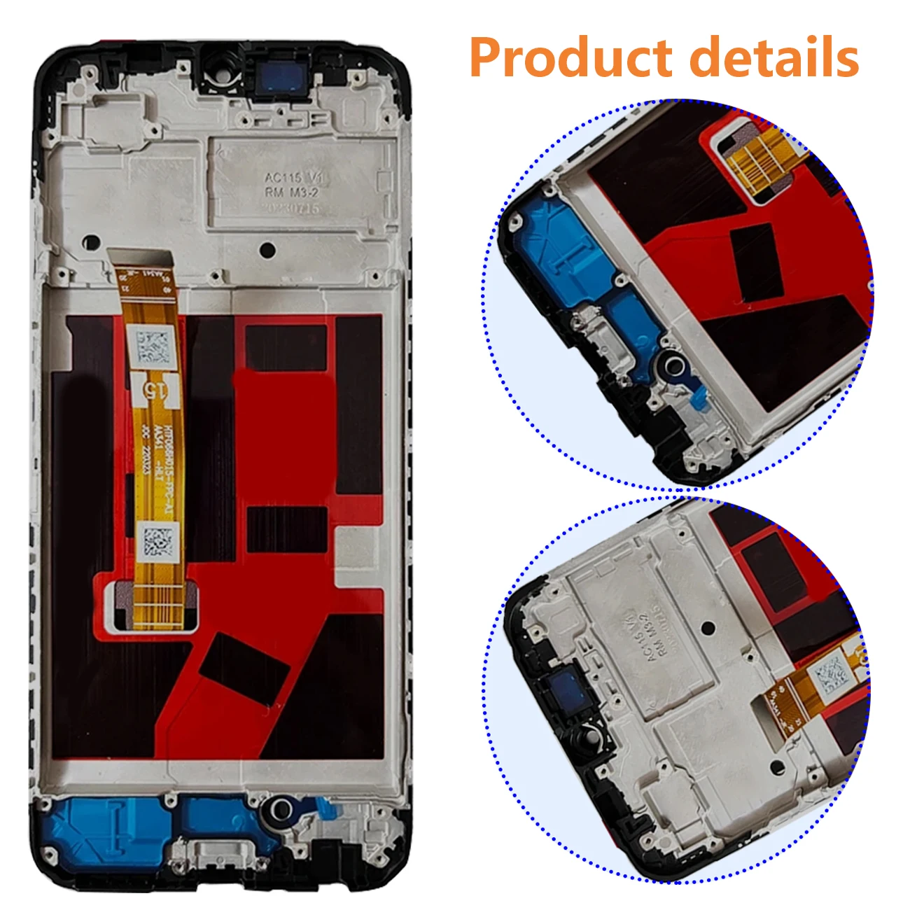 Pantalla For Oppo A18 CPH2591 LCD Display Full With Frame Touch Screen Digiziter Assembly Replacement Repair Parts