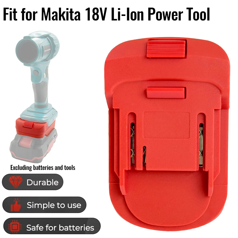 

Адаптер для аккумуляторов Lidl Parkside X20V Li-Ion, преобразующий их в аккумуляторы Makita 18V, аксессуары для беспроводных электроинструментов.