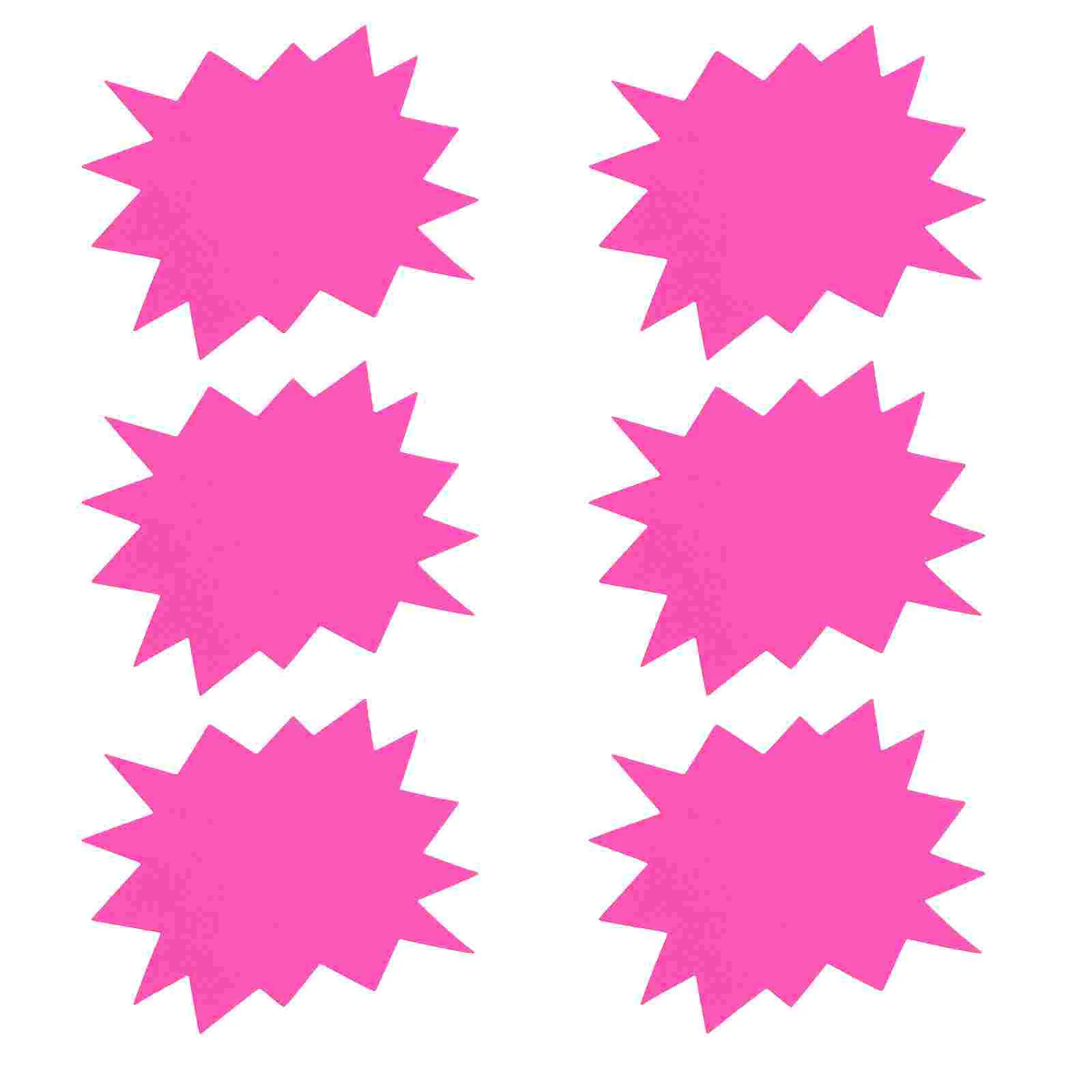 30 Pcs Price Tag Tags for Garage Sales Label Fundraising Stickers Paper Neon Construction Burst Signs